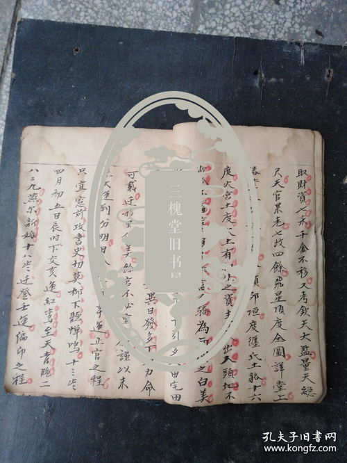 孔網孤品精品絕品.紙捻裝朱墨手寫手繪 24頁.有大圖3幅.保真保老.保手寫手繪