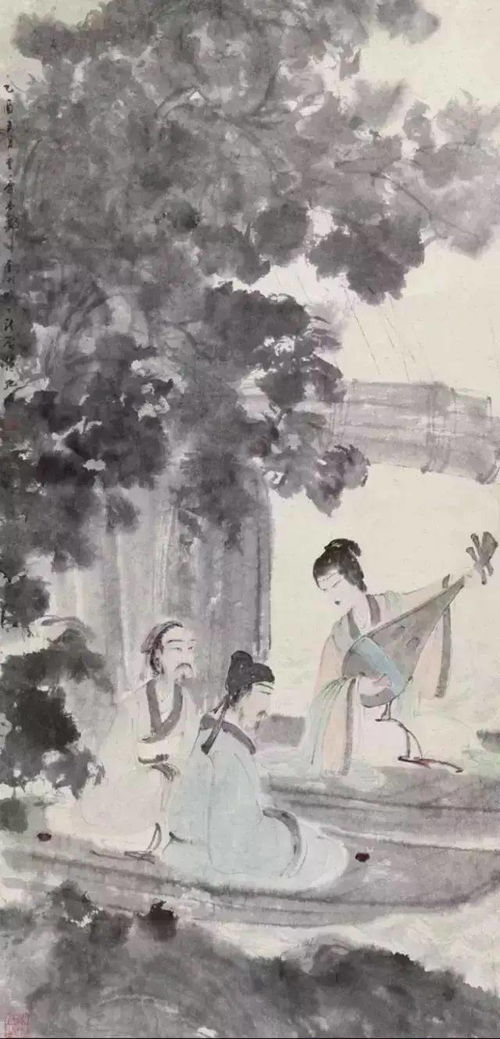 傅抱石繪畫所呈現的中國古詩意境