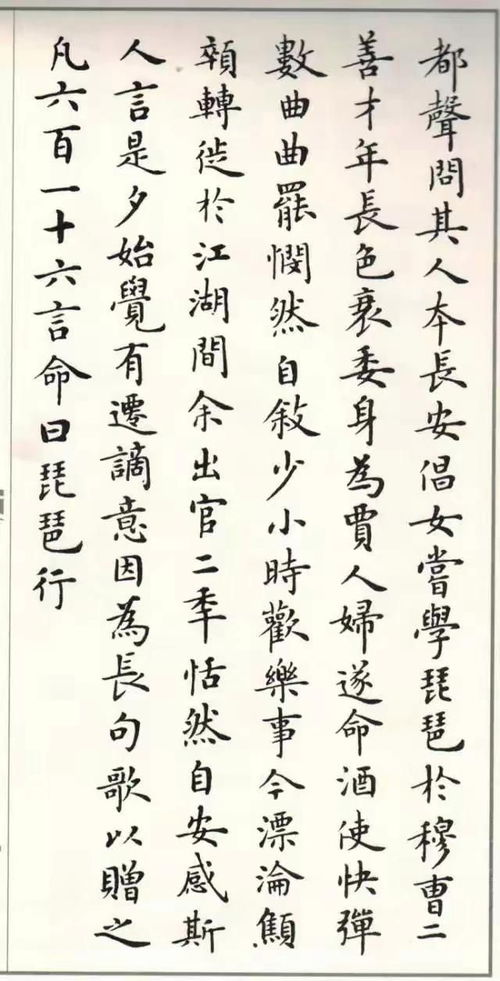 少見 著名書法家盧中南,楷書白居易 琵琶行 ,堪稱當世精品